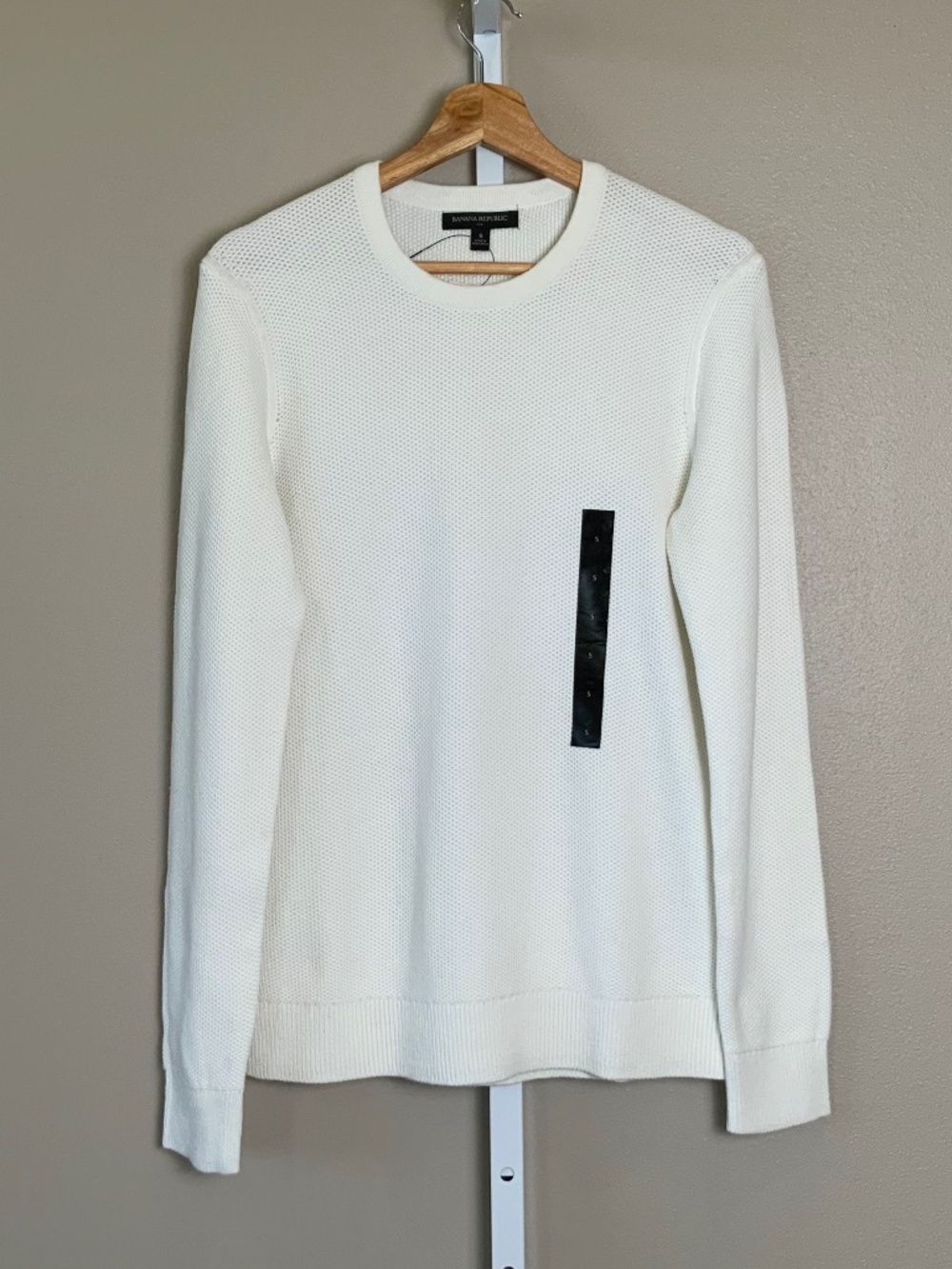 Banana Republic Supima Cotton Honeycomb Crewneck Sweater